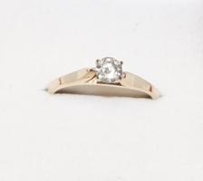 Yellow Gold 0.34ct Diamond Solitaire 14kt Ring