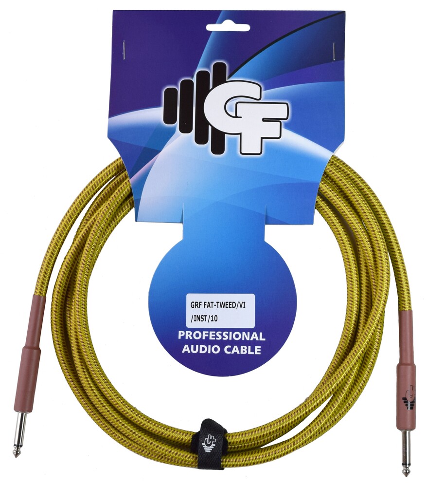Groove Factory 10 Ft Tweed Instrument Cable