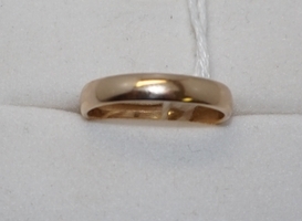 Yellow Gold Band Ring 14kt 