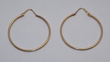 Yellow Gold 10kt Hoop Earrings 