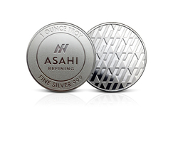 1 oz Silver Asahi Coin .999 Bullion Round