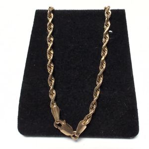 Yellow Gold 14k Rope Necklace Sz:20"