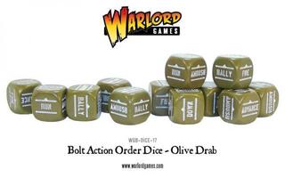 Warlord Games Olive Drab Order Dice Pack