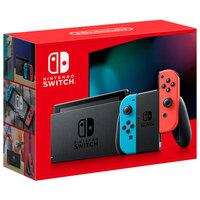 Nintendo Switch with Blue and Red Joy-con in original box