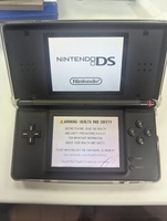 Nintendo DS Lite Cobalt & Black Color AS-IS Crack on Bottom Screen