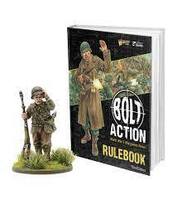 Warlord Games Bolt Action 3rd Edition Hard Cover Rule Book With Francis S. Curry Special Miniature  