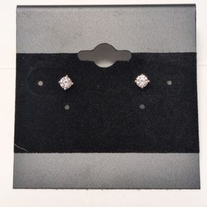 White Gold Diamond Stud Earrings