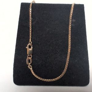 Yellow Gold 10k Serpentine Link Necklace Sz:20" 