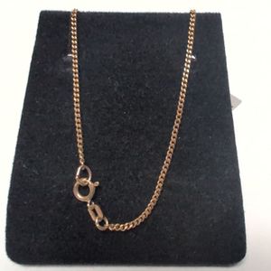 Yellow Gold 10k Curb Necklace Sz:18"
