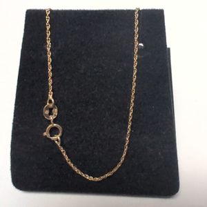 Yellow Gold 10k Rope Necklace Sz:19"