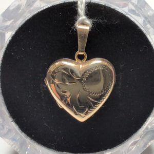 Yellow Gold 10k Heart Locket Pendant