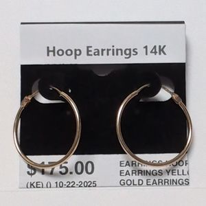 Yellow Gold 14k Hoop Earrings