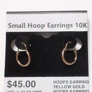 Yellow Gold 10k Hoops Earrings