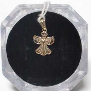Yellow Gold 10k Angel Pendant