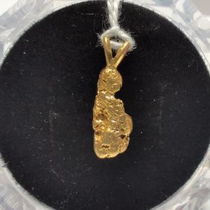 Yellow Gold 22k Nugget Pendant 