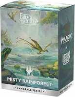 Magic The Gathering  Dragon Shield - Misty Rainforest 100 Matte Sleeves